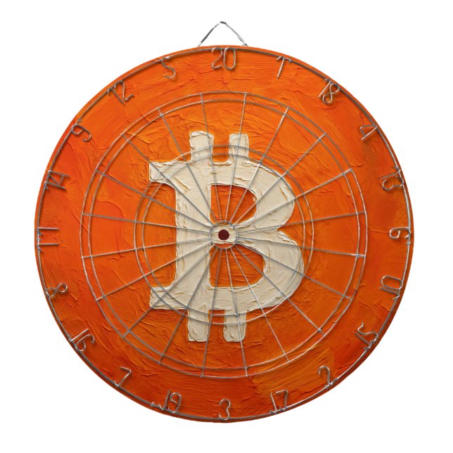 Bitcoin Standard (Oil, Style: 3) Dartboard (Front)