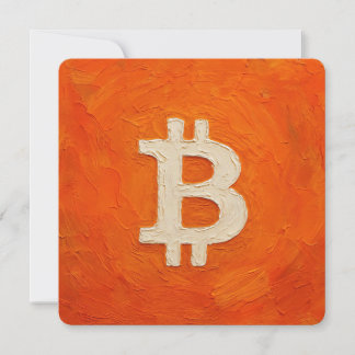 Bitcoin Standard (Oil, Style: 3) Holiday Card