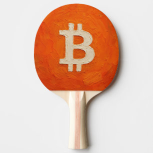 Bitcoin Standard (Oil, Style: 3) Ping Pong Paddle