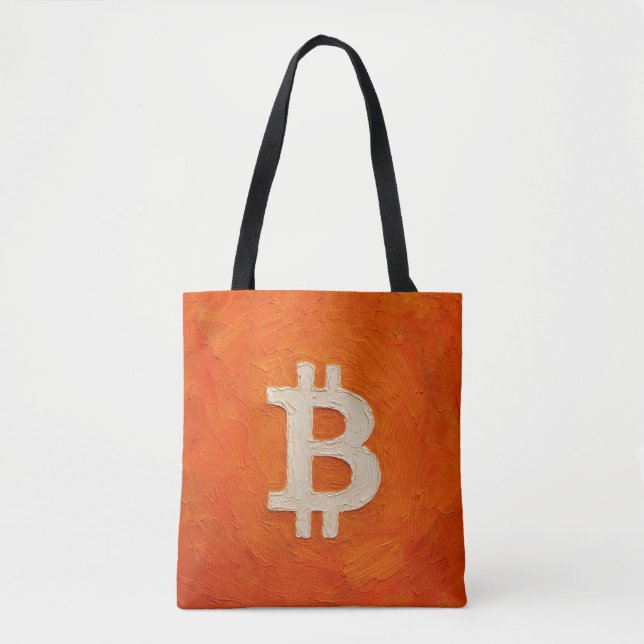 Bitcoin Standard (Oil, Style: 3) Tote Bag (Front)