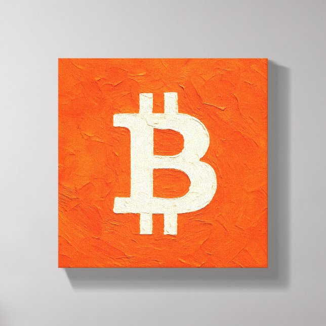 Bitcoin Standard (Oil, Style: 4) Canvas Print (Front)