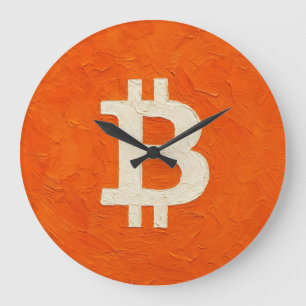Bitcoin Standard (Oil, Style: 4) Large Clock