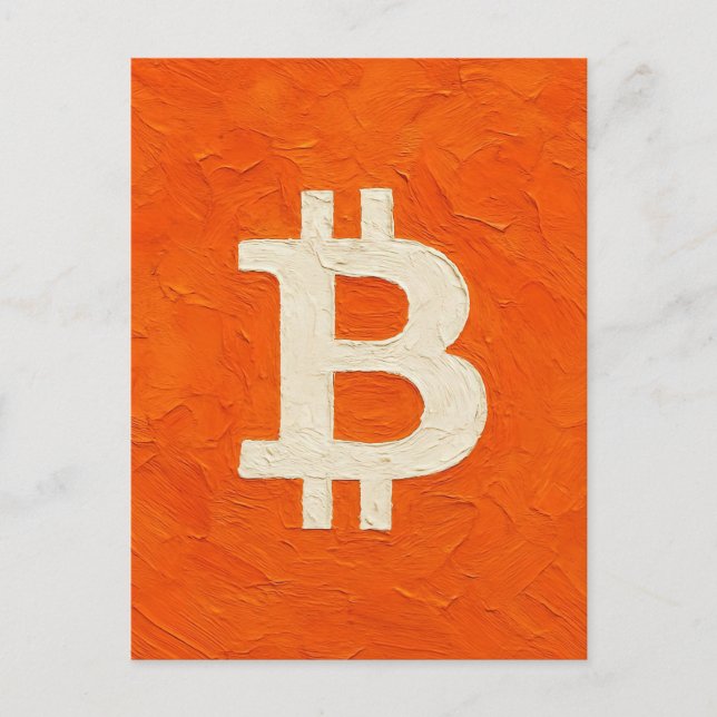Bitcoin Standard (Oil, Style: 4) Postcard (Front)