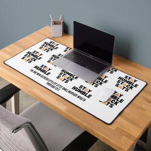 Bitcoin STAY HUMBLE STACK SATS Crypto Desk Mat