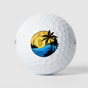 Bitcoin Summer - Crypto coin Golf Balls