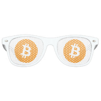 Bitcoin sunglasses with orange and white bitcoin l