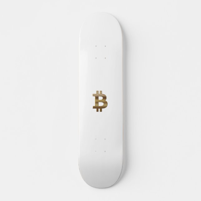 Bitcoin Symbol Skateboard (Front)