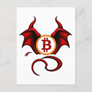 Bitcoin Teufel Postcard