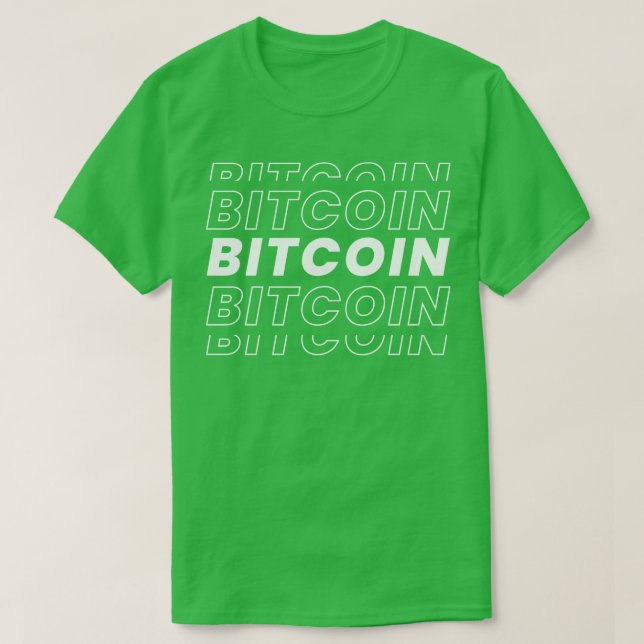 Bitcoin text T-Shirt (Design Front)