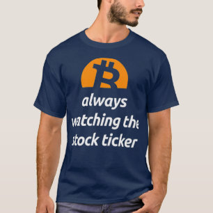 Bitcoin Ticker Cryptocurrency Coin Blockchain T-Shirt