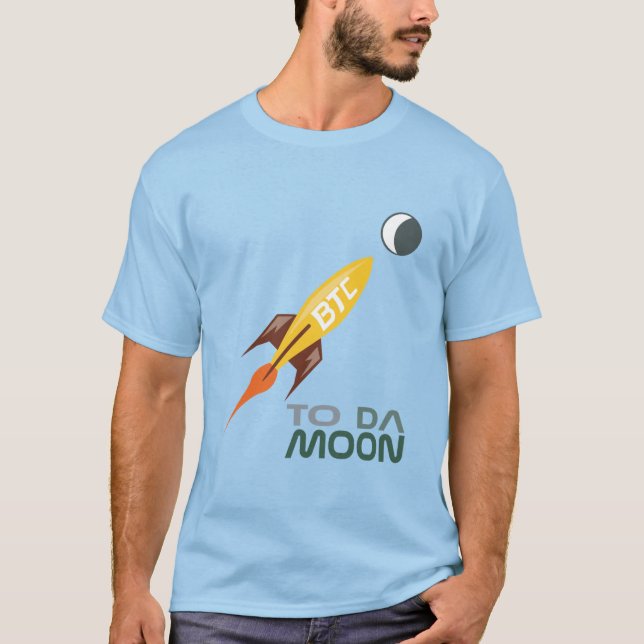 Bitcoin: to da moon T-Shirt (Front)