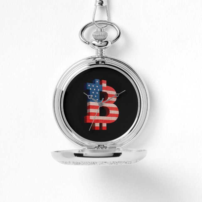 Bitcoin USA Pixel ₿ Watch (Front)