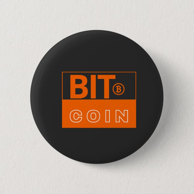 Bitcoin Visual 6 Cm Round Badge (Front)