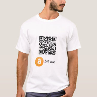 Bitcoin Wallet QR Code T-Shirt