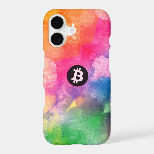 Bitcoin Watercolor (Style 1 - Genesis) (Back)