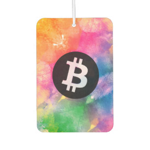 Bitcoin Watercolor (Style 1 - Genesis) Car Air Freshener