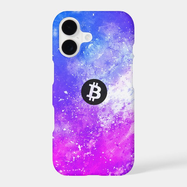 Bitcoin Watercolor (Style 2 - Miami) (Back)