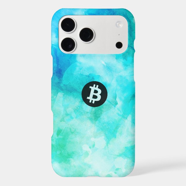 Bitcoin Watercolor (Style 3 - Beach Life) (Back)