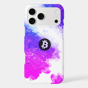 Bitcoin Watercolor (Style 6 - Miami Beach)