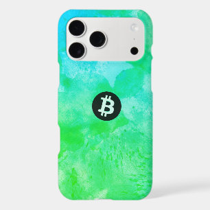 Bitcoin Watercolor (Style $ - Green Day)