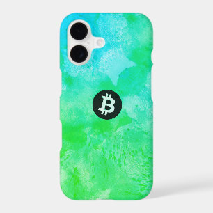 Bitcoin Watercolor (Style $ - Green Day)