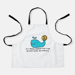 Bitcoin Whale T-Shirt Apron