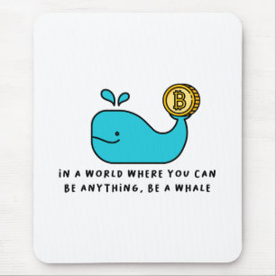 Bitcoin Whale T-Shirt Mouse Pad