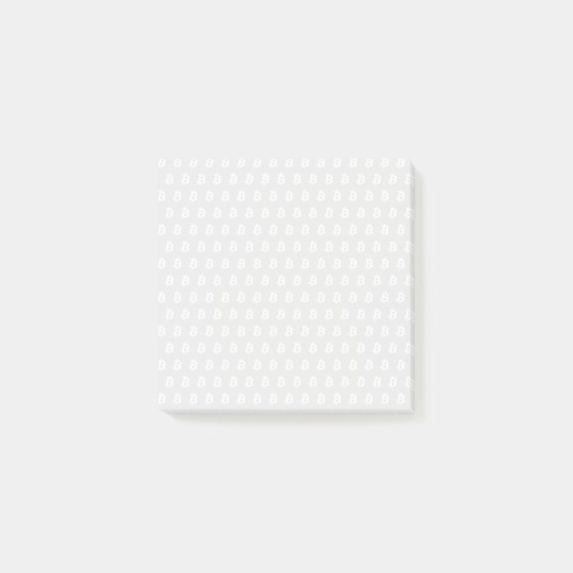 Bitcoin White Post-it Notes (Front)