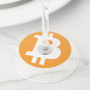 Bitcoin Wine Glass Tag