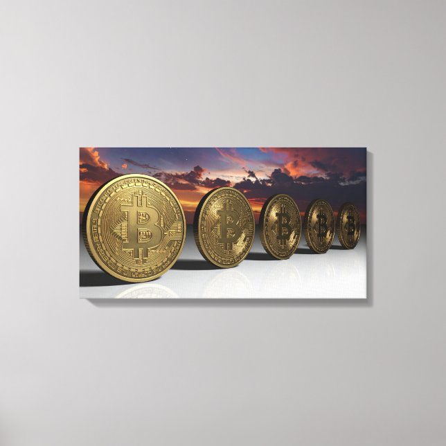 Bitcoins Canvas Print (Front)