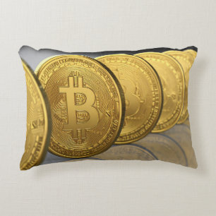 bitcoins decorative cushion