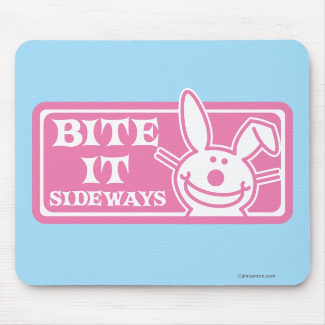 Bite it Sideways Mouse Pad (Front)