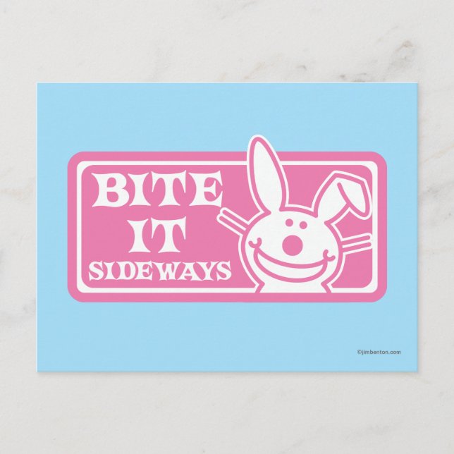 Bite it Sideways Postcard (Front)