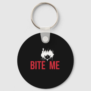Bite Me: A Spooky and Playful Twist"  Key Ring
