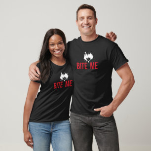 "Bite Me: A Spooky and Playful Twist" T-Shirt