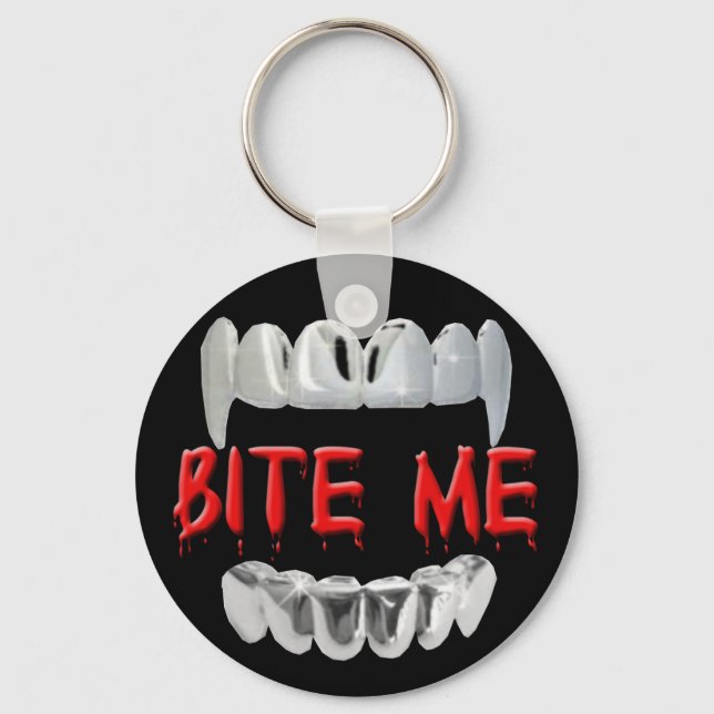 Bite Me Blood Key Chain (Front)