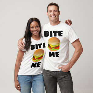 BITE ME, CHEESEBURGER , Funny T-shirts