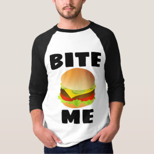 BITE ME, CHEESEBURGER , Hamburger T-shirts
