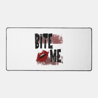 Bite me - Cool Quote - Halloween - Bat Desk Mat