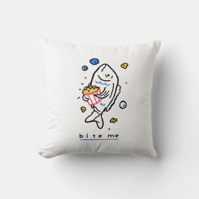 Bite Me Cushion (Front)