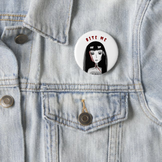 Bite Me Emo Pin