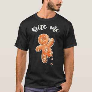 Bite Me Gingerbread Man Ugly Christmas Sweater 1