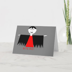 "Bite Me" Hallowe'en Card