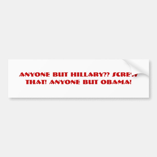 Bite Me Obama! Bumper Sticker (Front)