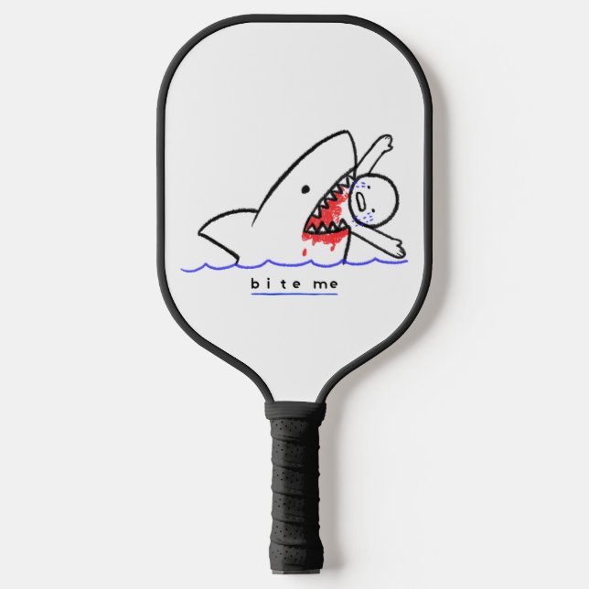 Bite Me  Pickleball Paddle (Front)