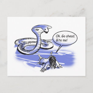 Bite Me Postcard