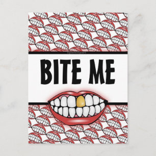 Bite Me Postcard