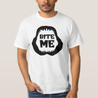 Bite me Quote - Shark Jaws T-Shirt