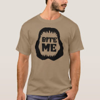 Bite me Quote - Shark Jaws T-Shirt