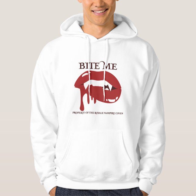 Bite Me Royales Men's Hoodie (Front)